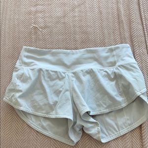 White lululemon shorts